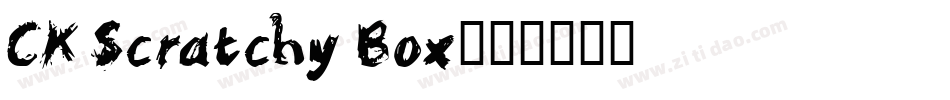 CK Scratchy Box字体转换